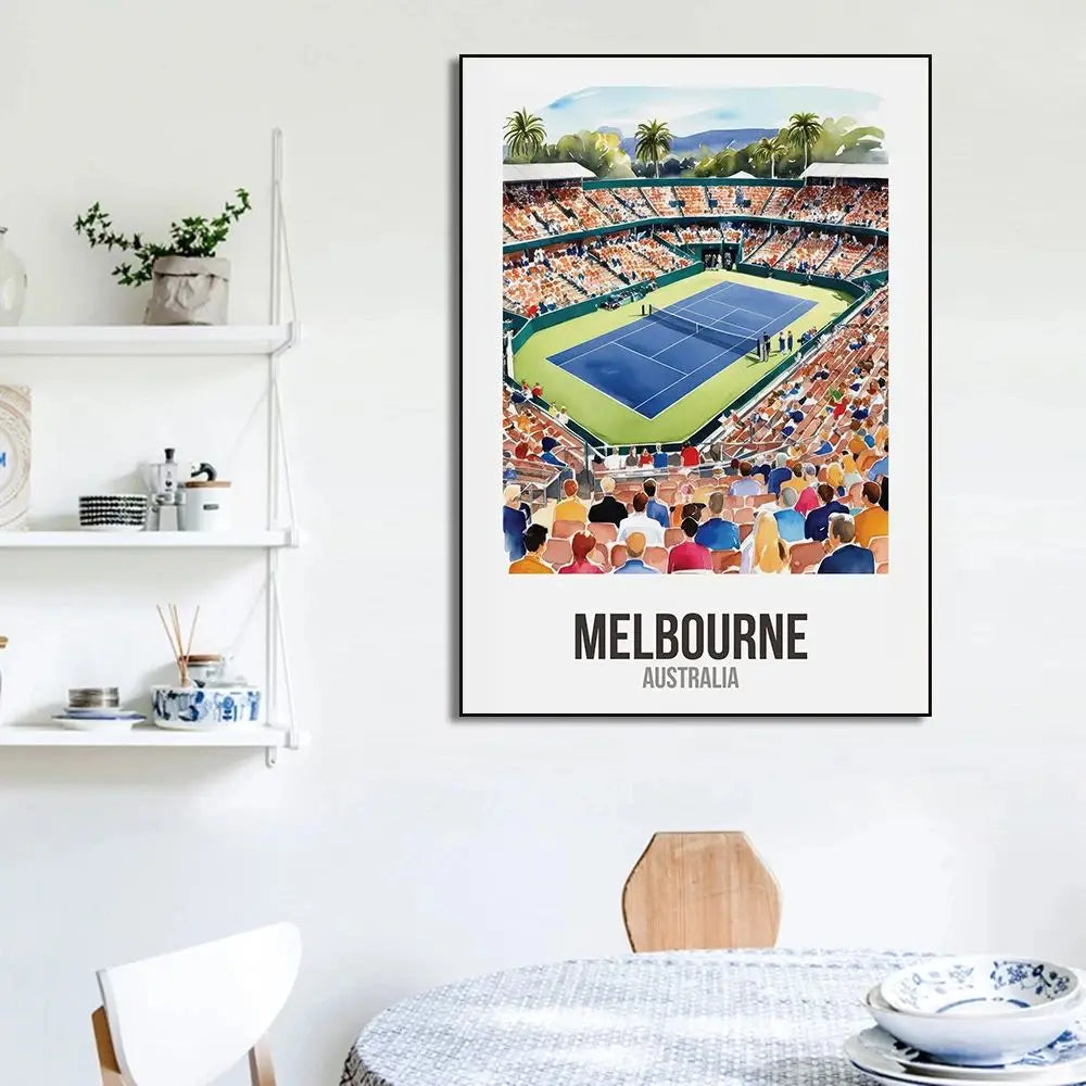 Grand Slam Tennis Canvas Wall Art | Unframed Poster Print