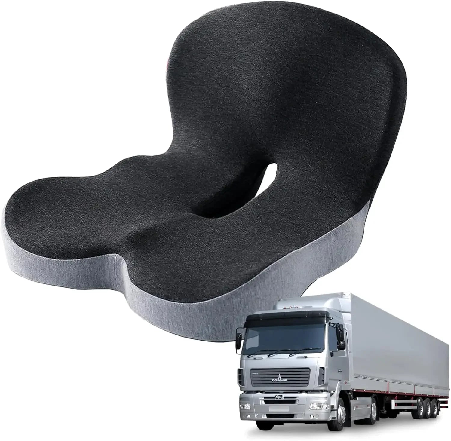 Memory Foam Seat Cushion for Back Support, Sciatica Relief, Ergonomic Comfort for Long Sitting & Driving Peaceful Pleasures Health and Wellness United States