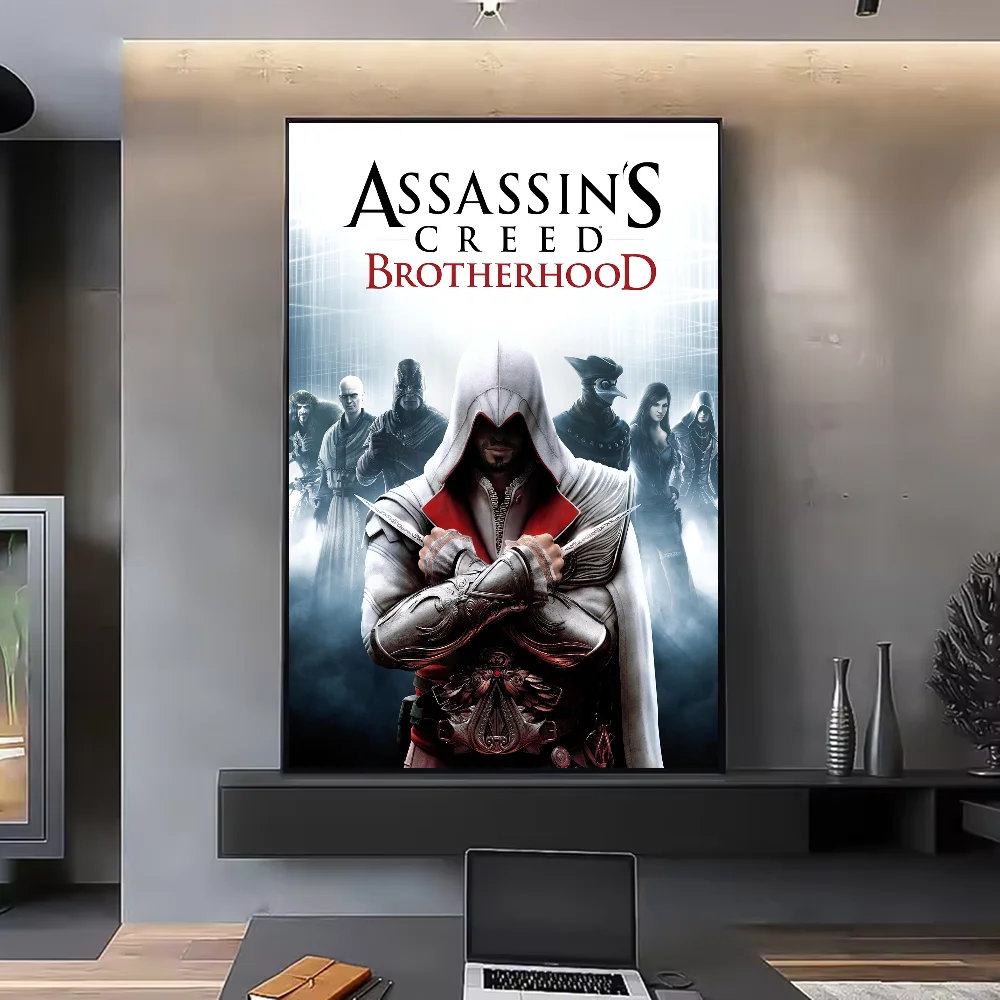 Assassin's Creed HD Poster Waterproof PVC Wall Art Decor Wall Art Poster Peaceful Pleasures Health and Wellness z13 40X50cmNoframe