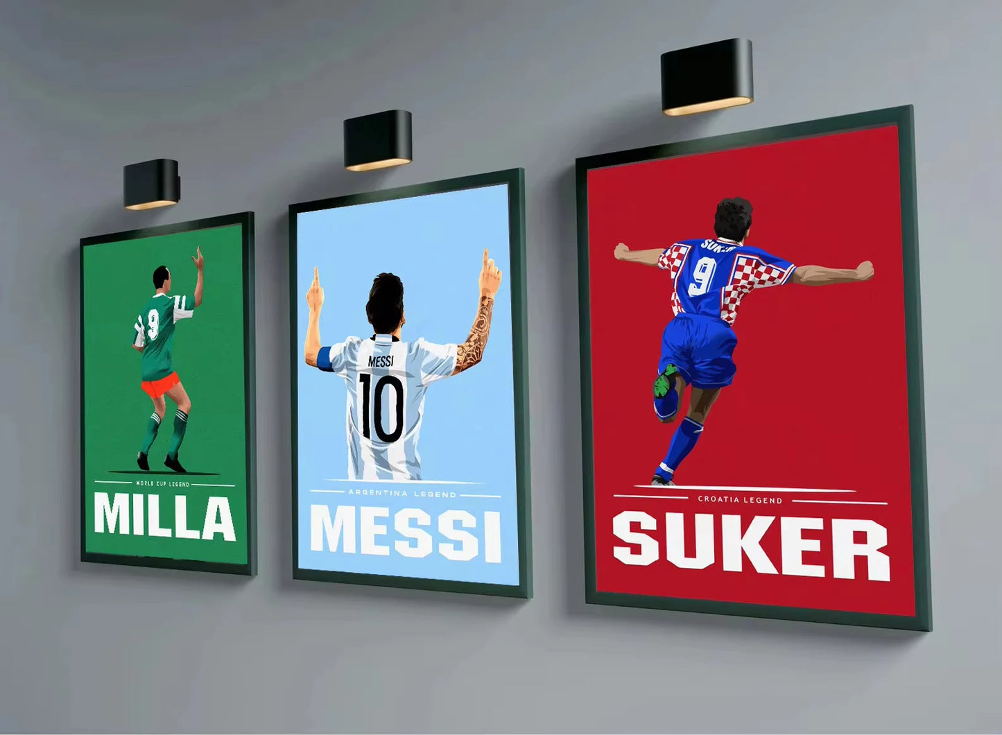Soccer Football Star Canvas Wall Art Poster | Home Decor