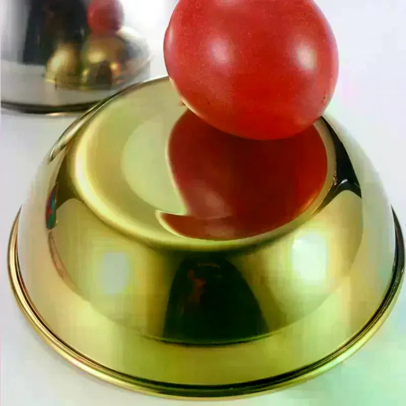 Stainless Steel Golden Sauce Dish | Condiment Serving Plate
