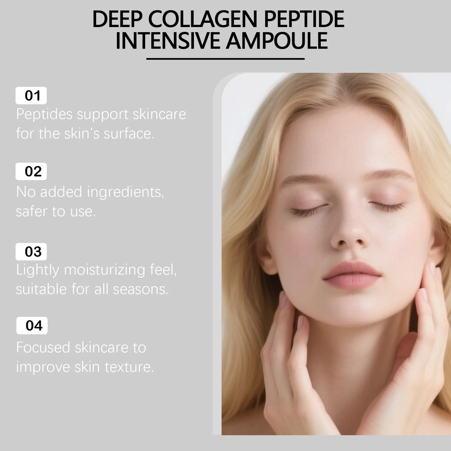 Silk Peptide Intensive Lifting Serum Rejuvenate Skin Enhance Elasticity Anti Wrinkles Serum Collagen Peptide Firming Skin Care Peaceful Pleasures Health and Wellness