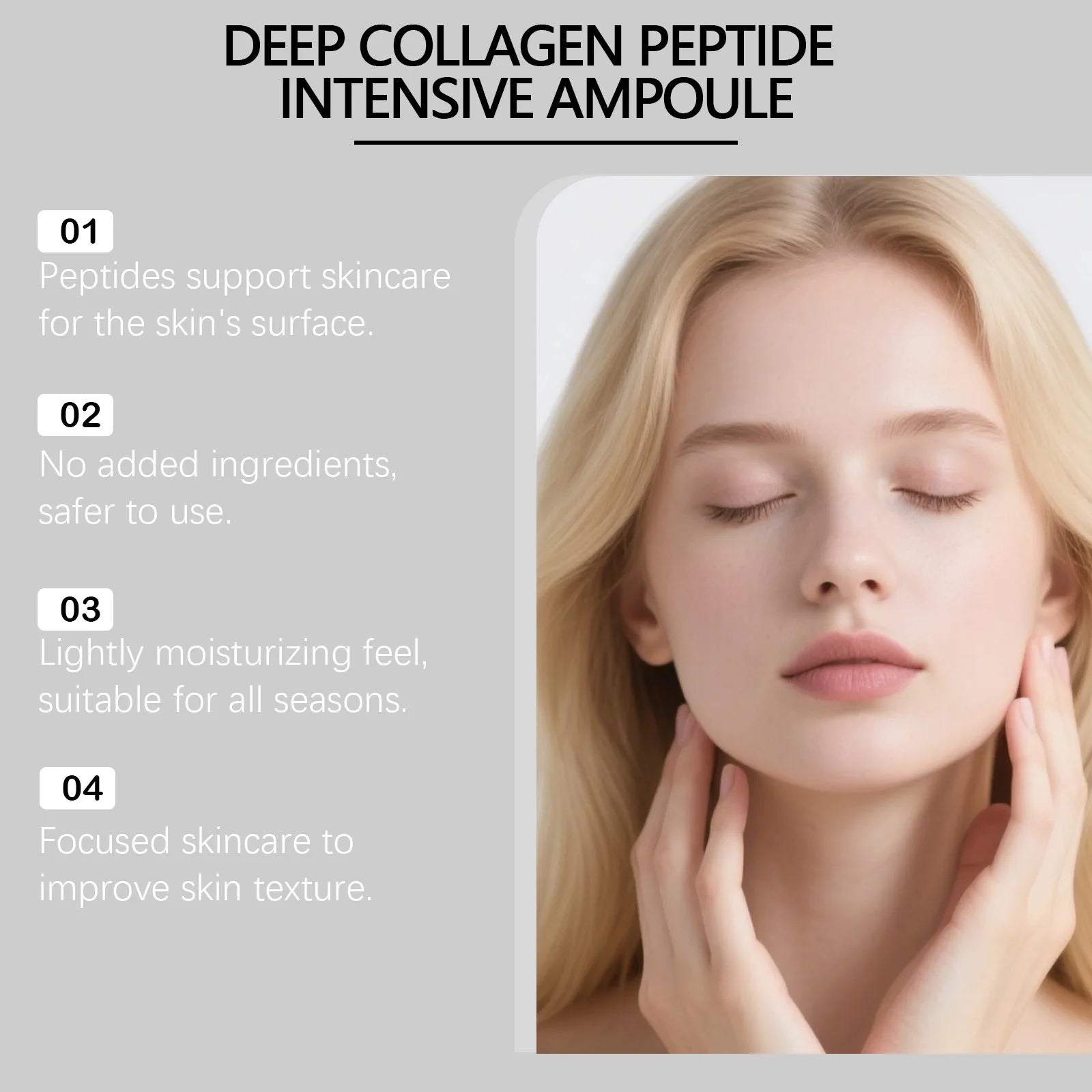 Silk Peptide Intensive Lifting Serum Rejuvenate Skin Enhance Elasticity Anti Wrinkles Serum Collagen Peptide Firming Skin Care Peaceful Pleasures Health and Wellness