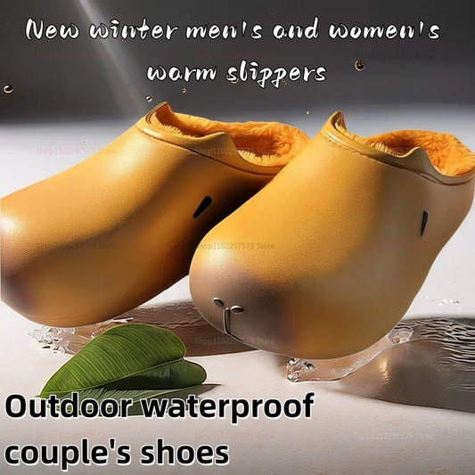 Women's cute shoes winter outdoor waterproof shoes indoor heated cotton slippers men's non-slip home slippers children's shoes Peaceful Pleasures Health and Wellness