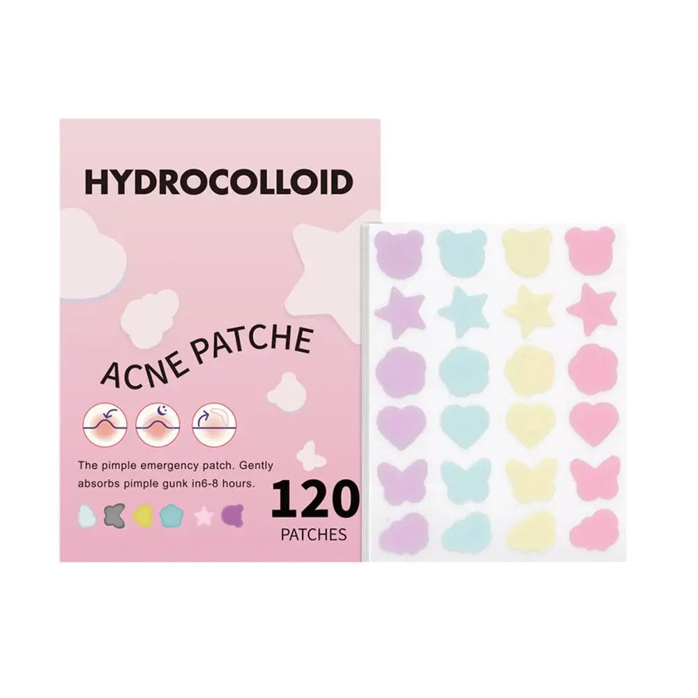 120 Counts Cute Colorful Butterfly Pimple Patches Acne Treatment Stickers Invisible Acne Cover Face Spot Pimple Patch Skin Care Peaceful Pleasures Health and Wellness butterfly A