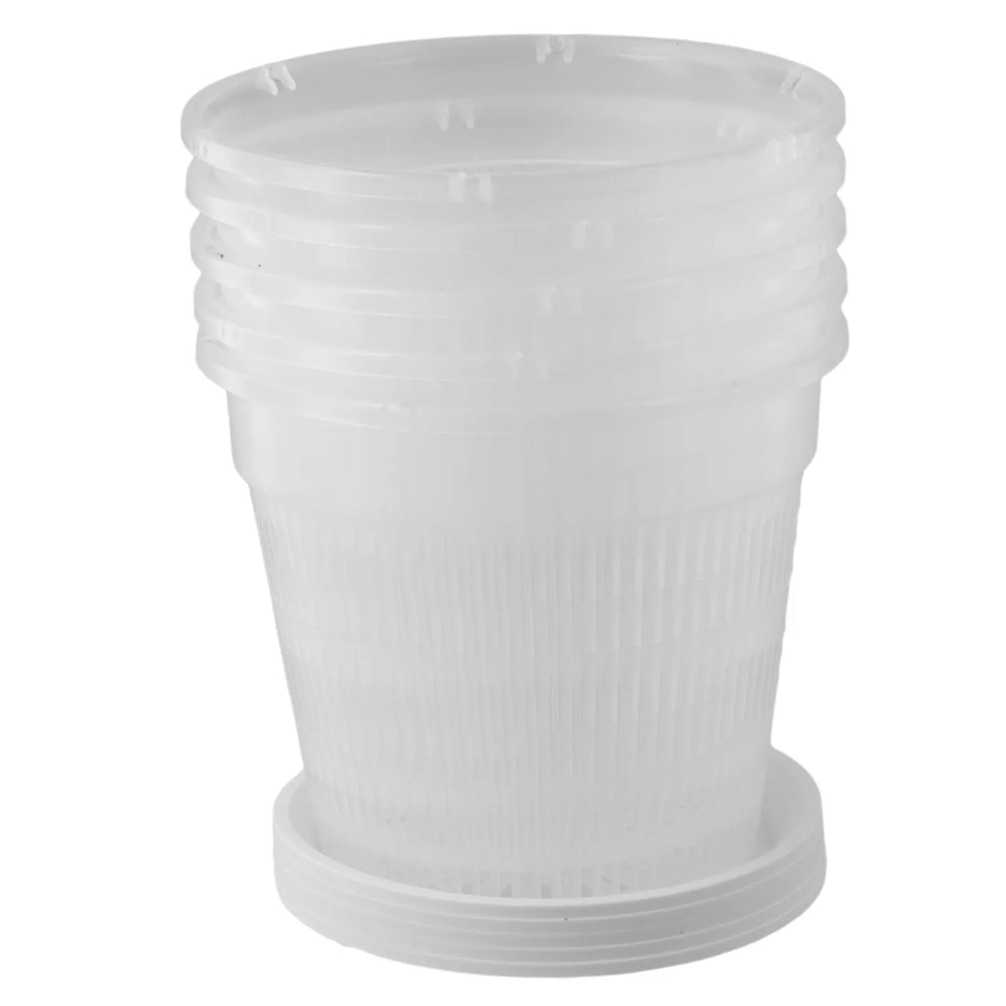 Clear Nursery Pots Garden Planting Pot Orchid Saucers Plastic Flower