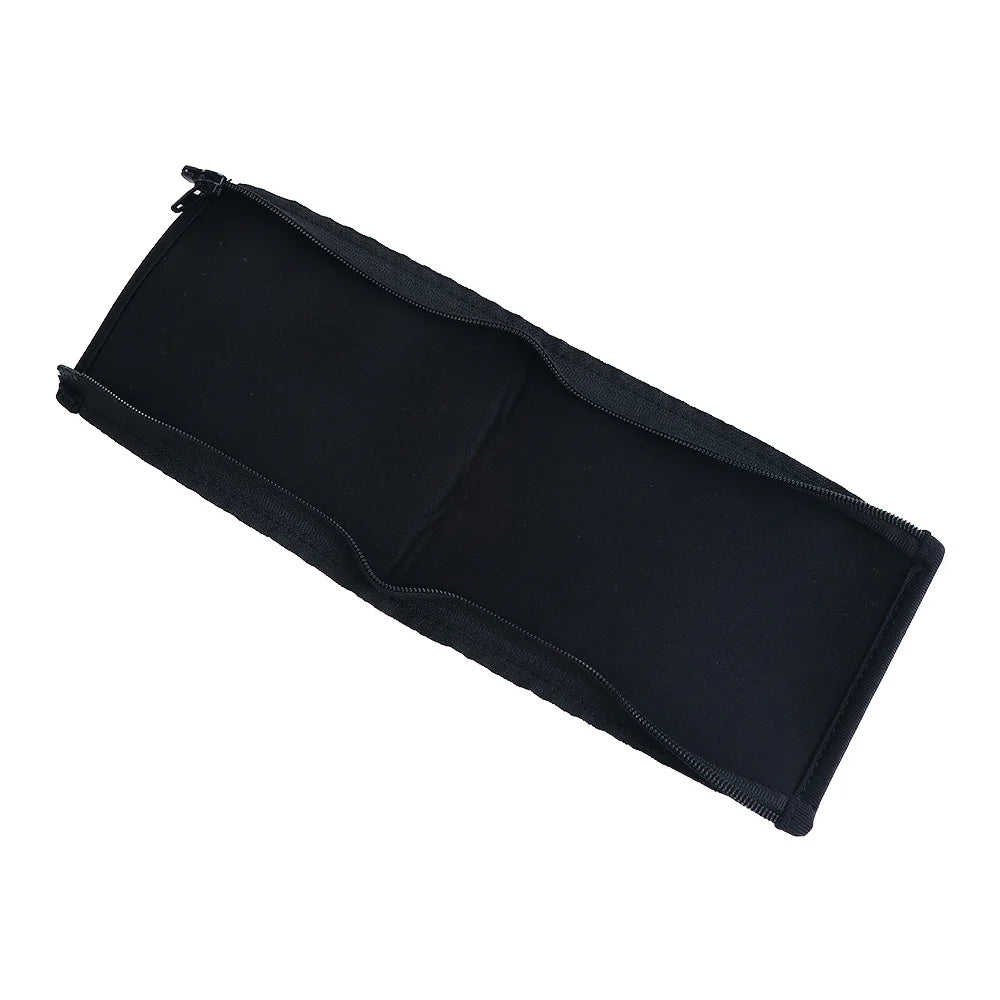 Cushion Pad Protector Gaming Headphones Headphone Accessories Headphone Protector Headphone Sleeve Zipper Headband Cover Peaceful Pleasures Health and Wellness black