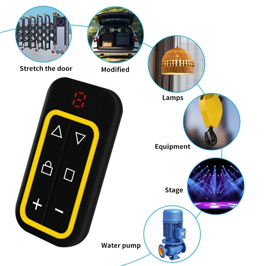 433Mhz 8 in 1 Universal Garage Door Remote Controller Key Duplicator Multi-frequency 300-915Mhz Garage Door Opener Rechargeable Peaceful Pleasures Health and Wellness