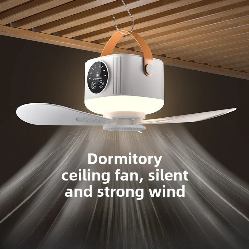 RTONTR Wireless Portable Ceiling Fan | USB, LED, Remote