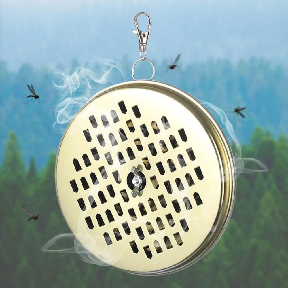 Mosquito Repellent Mosquito Incense Box Fire Prevention Outdoor Mosquito Incense Plate Portable Disc Mosquito Storage Box Summer Peaceful Pleasures Health and Wellness Hanger