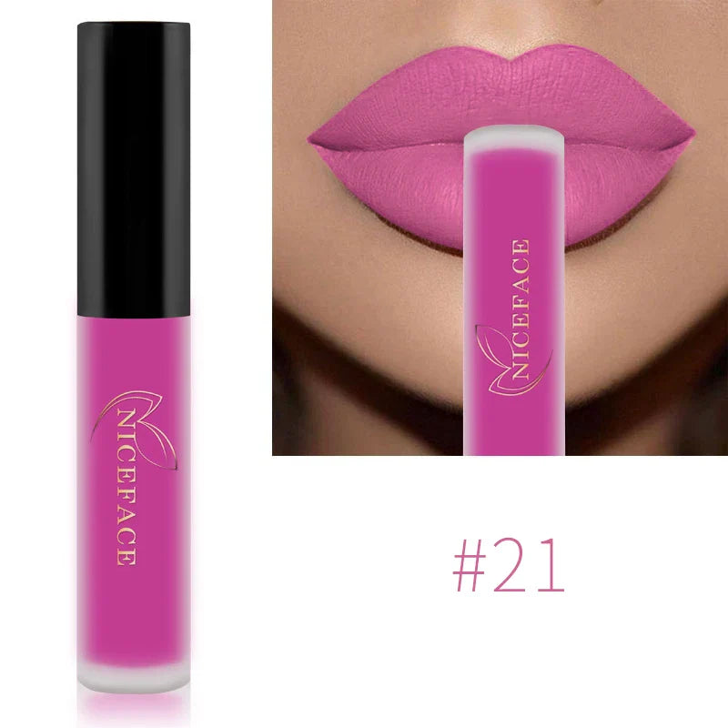 QiBest Matte Liquid Lipstick – Waterproof Long-Lasting Lip Gloss