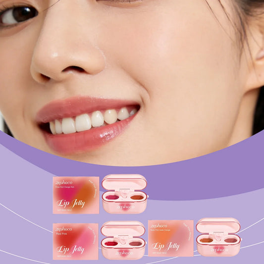 Two-Tone Jelly Lip Gloss – Moisturizing & Long-Lasting Shine Jelly Lip Gloss Oasis Select