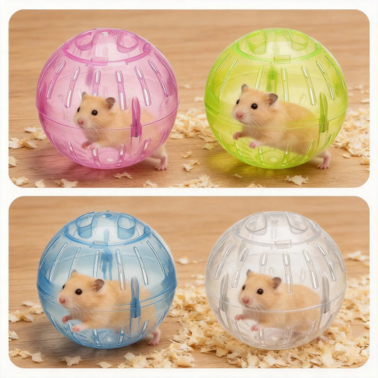 Transparent Acrylic Hamster Exercise Ball – 10cm, Escape-Proof Small Pet Exercise Ball Peaceful Pleasures Health and Wellness
