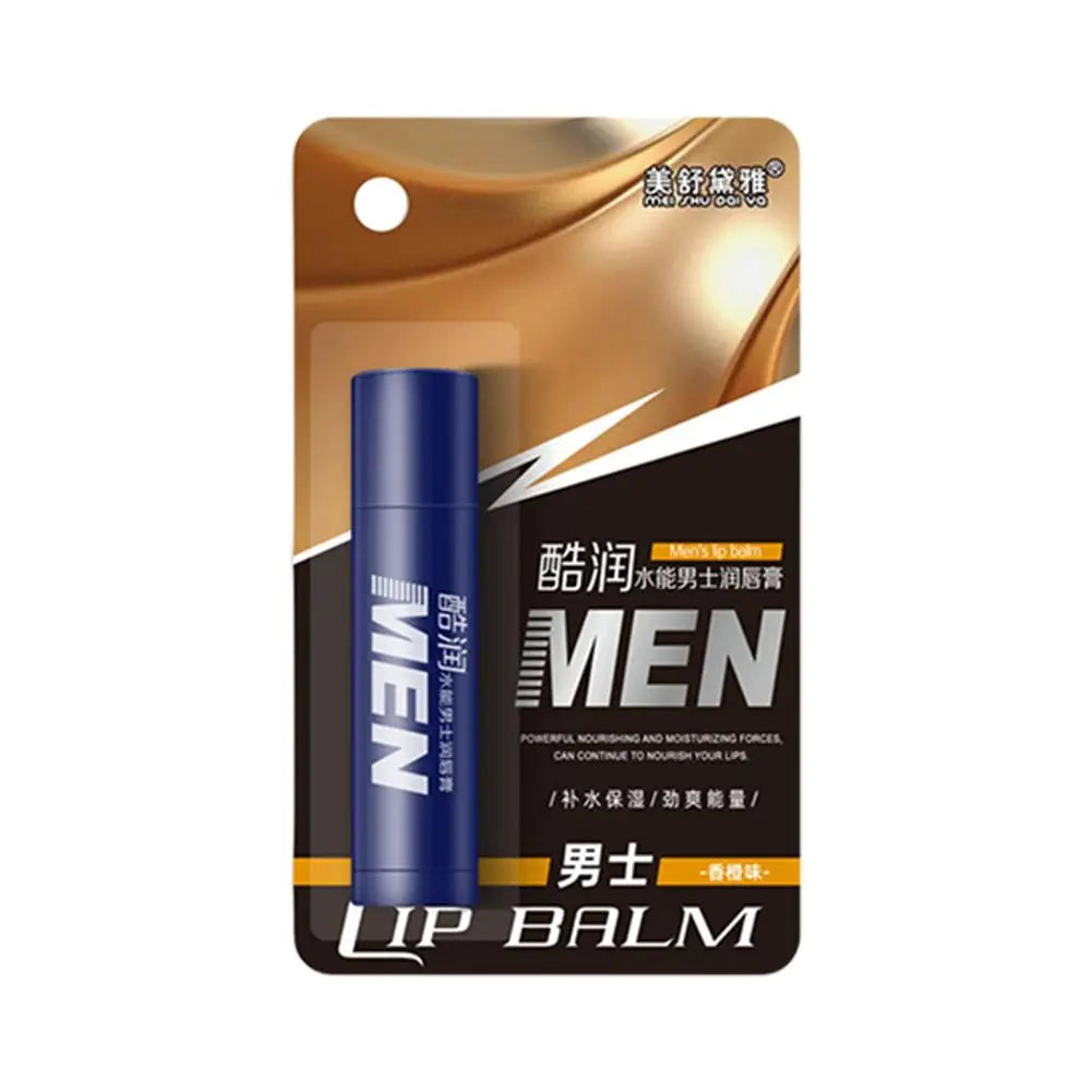 Men's Lip Balm with Vitamin E – 4 Flavors, Moisturizing Peaceful Pleasures Health and Wellness orange