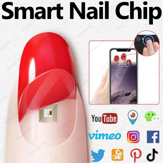 NEW NFC Smart Nail Chip SOS Virtual Call Fitness Supervision Function GPS Tracker Device Mini Tracker Smart Chip For Android IOS Peaceful Pleasures Health and Wellness
