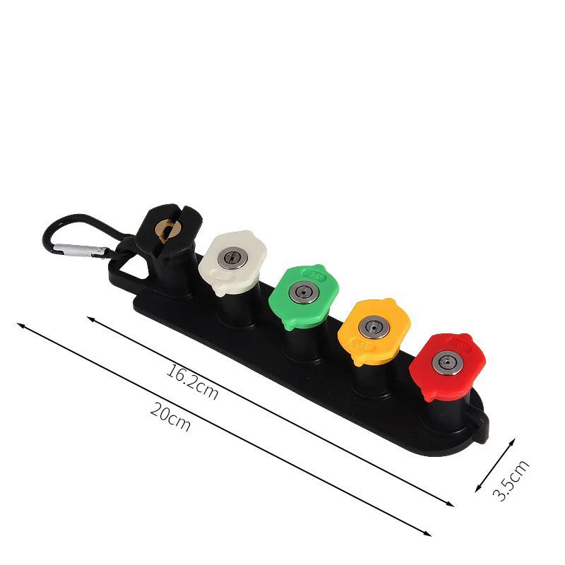 Pressure Washer Nozzle Tips Set – 5/7 Tips & Holder, 1/4" Quick Connect