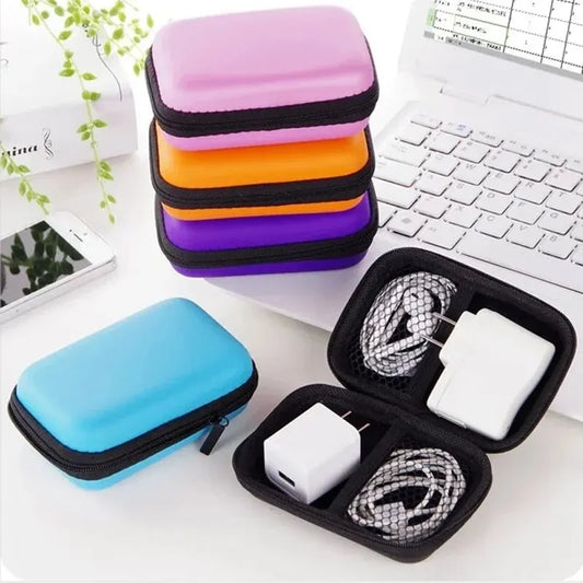 Portable Travel Cable Organizer Bag – PU Zipper Pouch Cable Organizer Bag Oasis Select