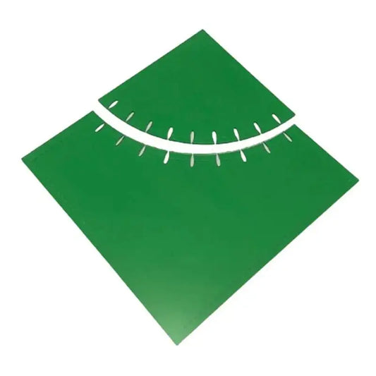 A36T-Quilting Ruler Template Free Motion Quilting Rulers & Templates For Machine Quilting Easy To Use Curved Acrylic Sewing Peaceful Pleasures Health and Wellness Green