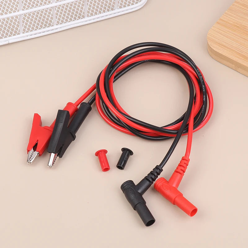 New 20A 90CM Alligator Clip To Banana Plug Test Cable Lead Connector Dual Probe 4mm Crocodile Clip For Multimeter Measure Tool Peaceful Pleasures Health and Wellness