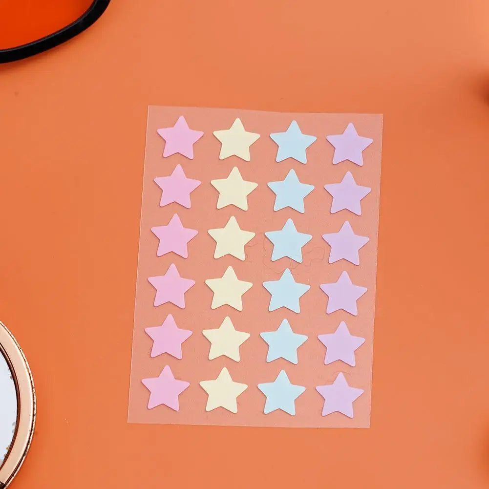 Eelhoe 72-Count Star Pimple Patches – Colorful Invisible Acne Cover Stickers for All Skin Types (24pcs x 3) Peaceful Pleasures Health and Wellness