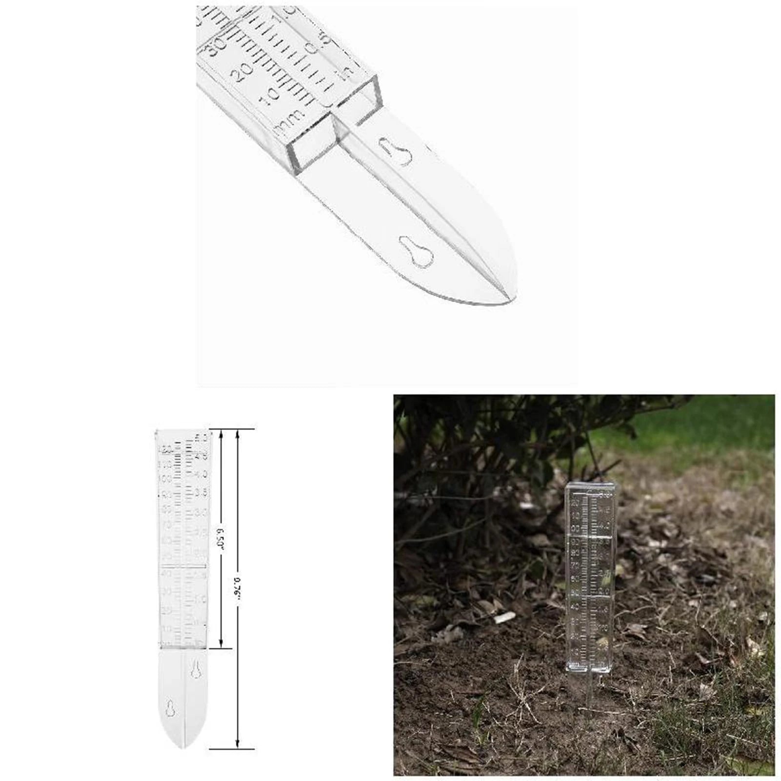 1/2/4pcs Plastic Rain Gauge Clear Rain Water Meter Measuring Device For Home Plants Park Garden Lawn Peaceful Pleasures Health and Wellness