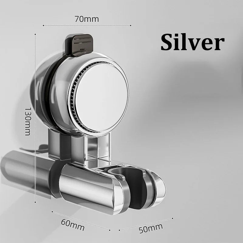 No-Drill Suction Cup Shower Head Bracket – Adjustable Holder