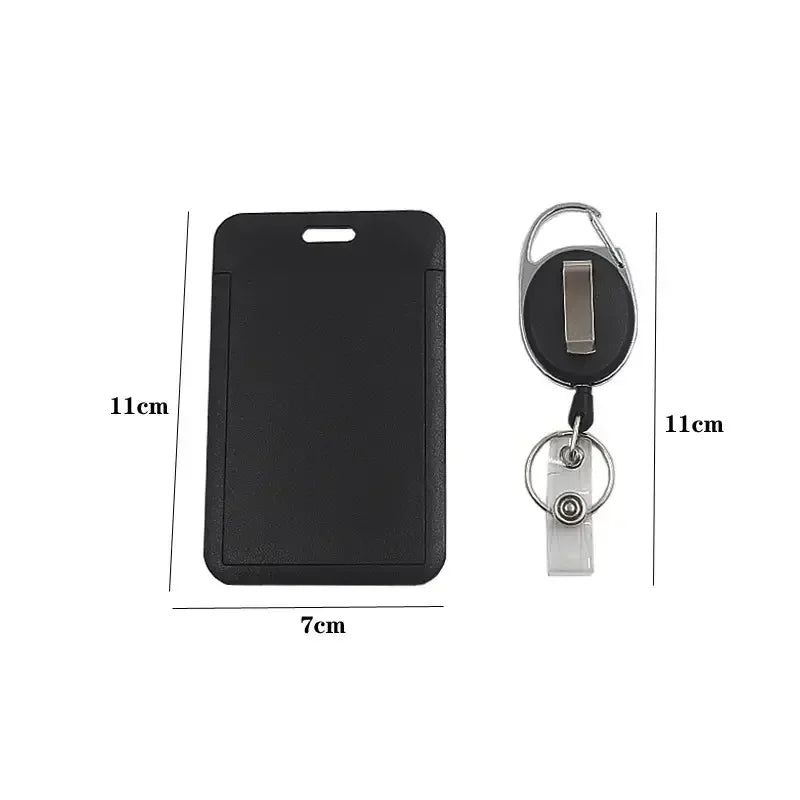 Work Permit Card Set - Rope Retractable Neck Hanging Document Card Set - Chest Tag Access Control Hard Shell Protective Set Peaceful Pleasures Health and Wellness