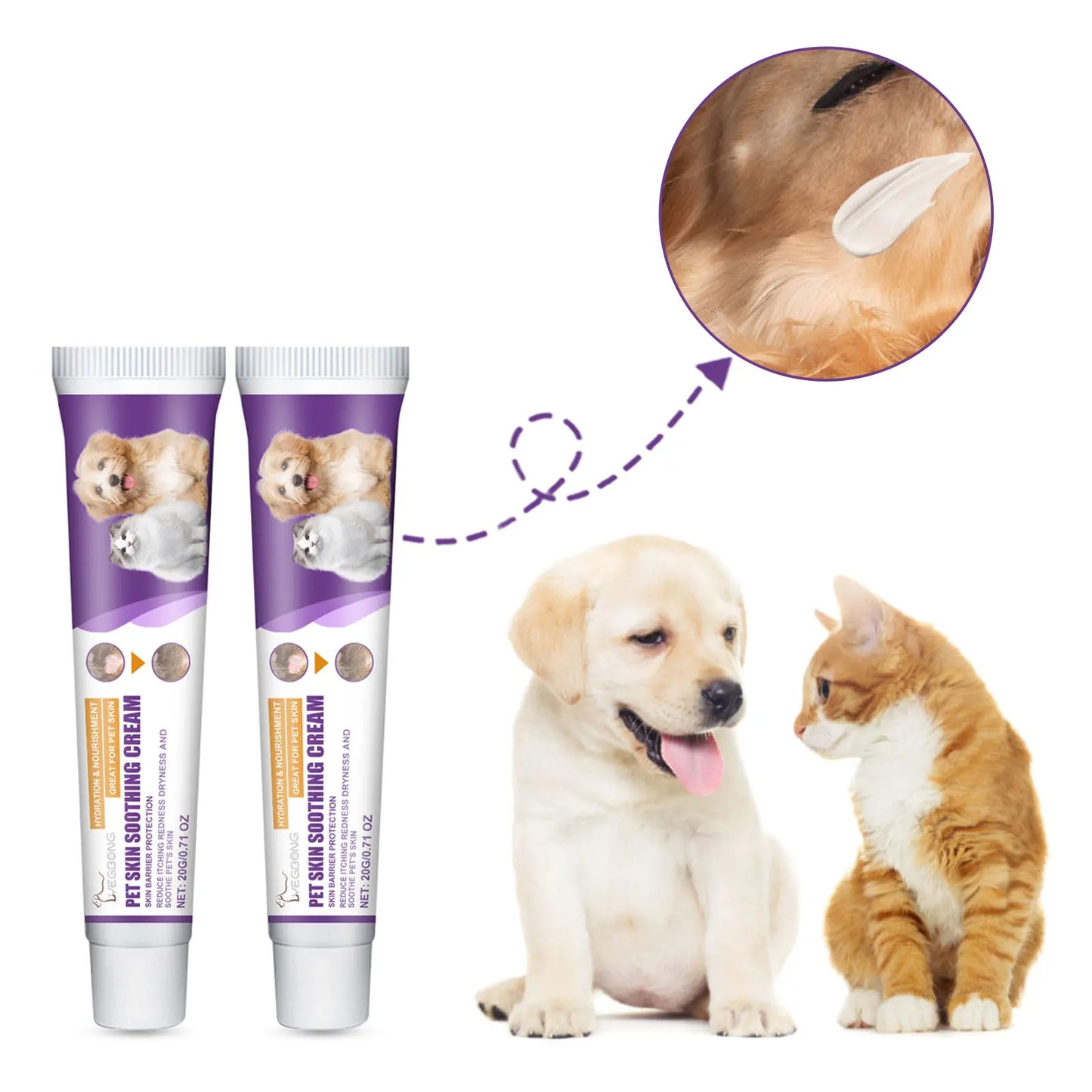 Yegbong Pet Skin Repair Cream | Dry Skin, Wart & Itch Relief