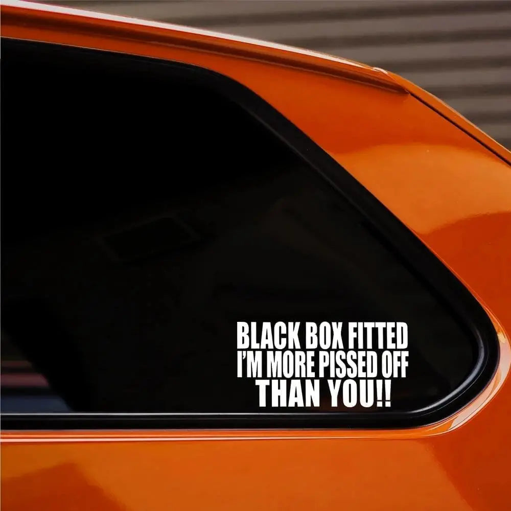 150 X 70mm Black Box Fitted Funny Car Decal Waterproof Vinyl Sticker Peaceful Pleasures Health and Wellness