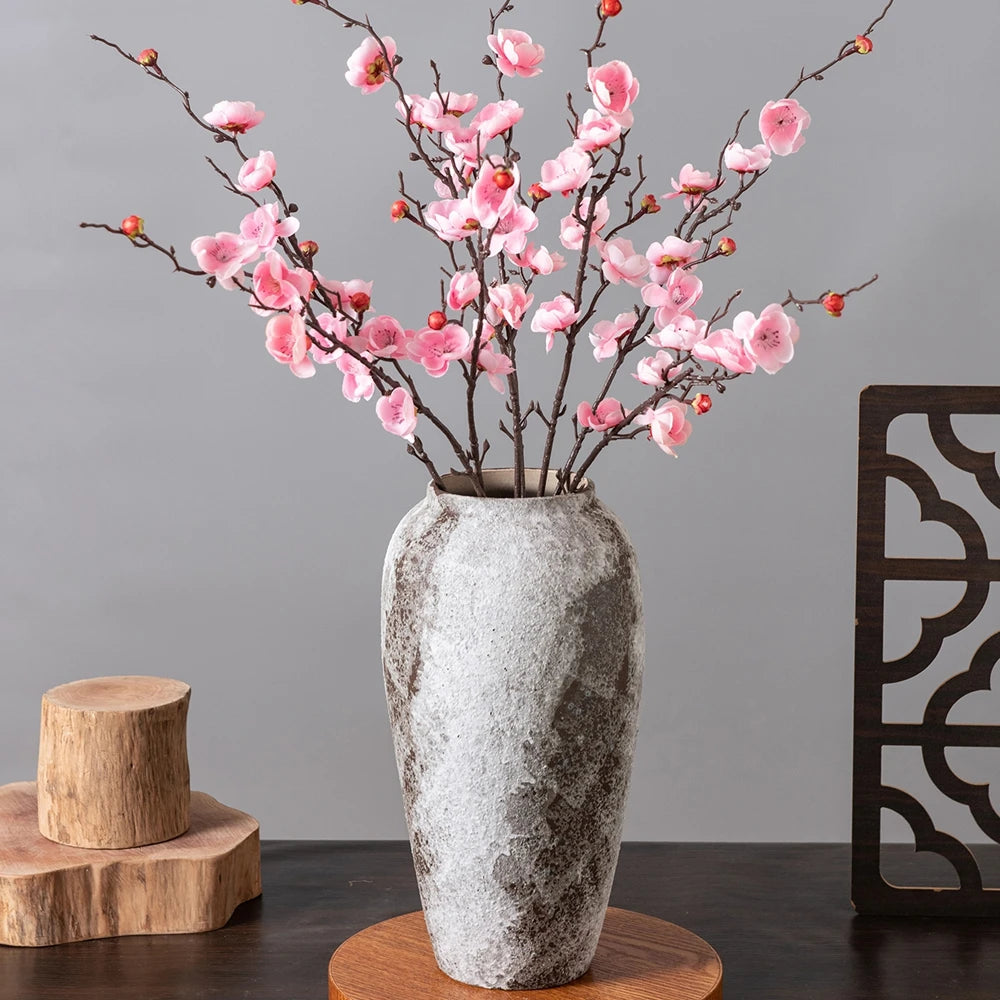 Silk Plum Blossom Artificial Flower Branch | Wedding & Home Decor