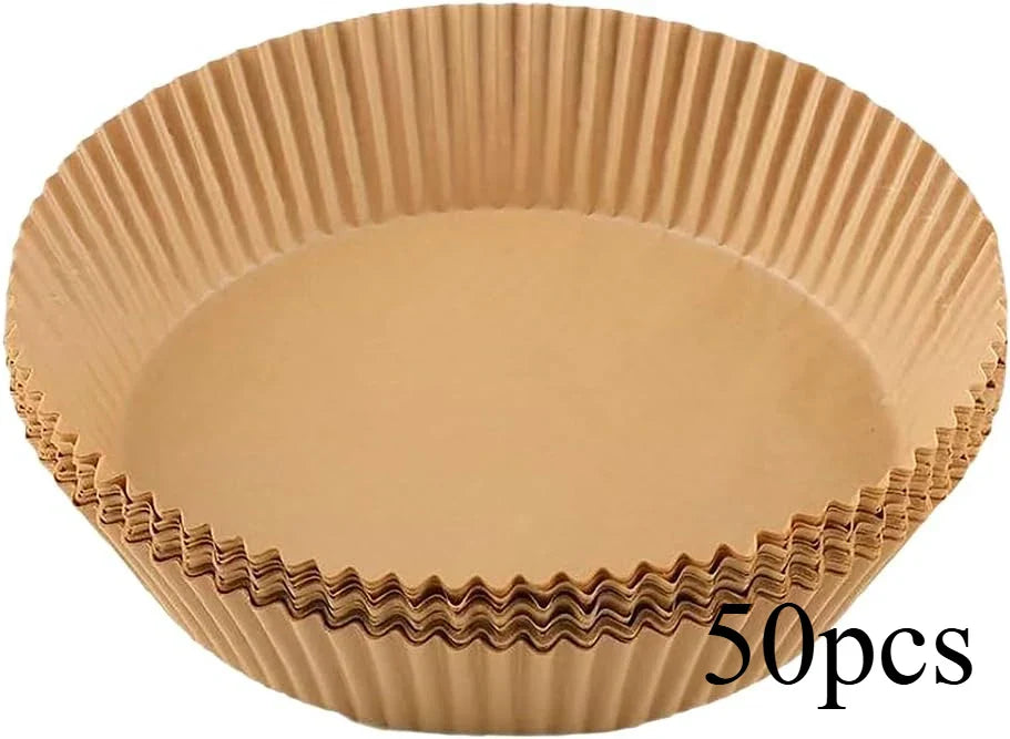 Square Air Fryer Parchment Liners 50/100 Pack | Non-Stick