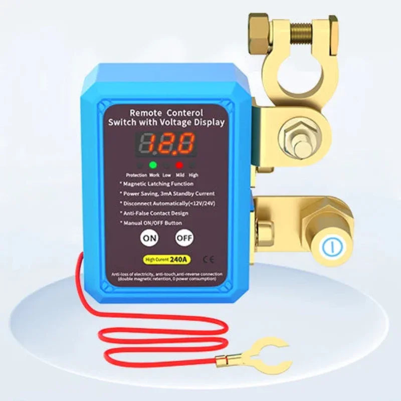 DaierTek 240A Remote Battery Kill Switch with LED Display Peaceful Pleasures Health and Wellness