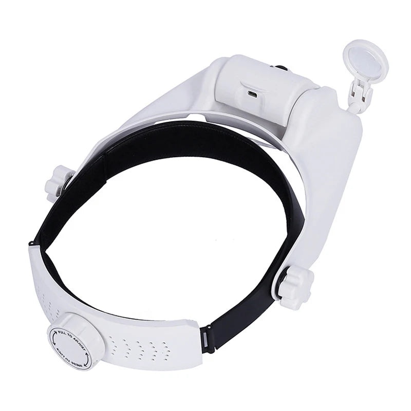 USB Rechargeable Glasses Loupe Watchmaker Repair Tool Glasses Magnifier LED Headband Magnifying Glass 1.5x 2x 2.5x 3x 3.5x 8 Peaceful Pleasures Health and Wellness