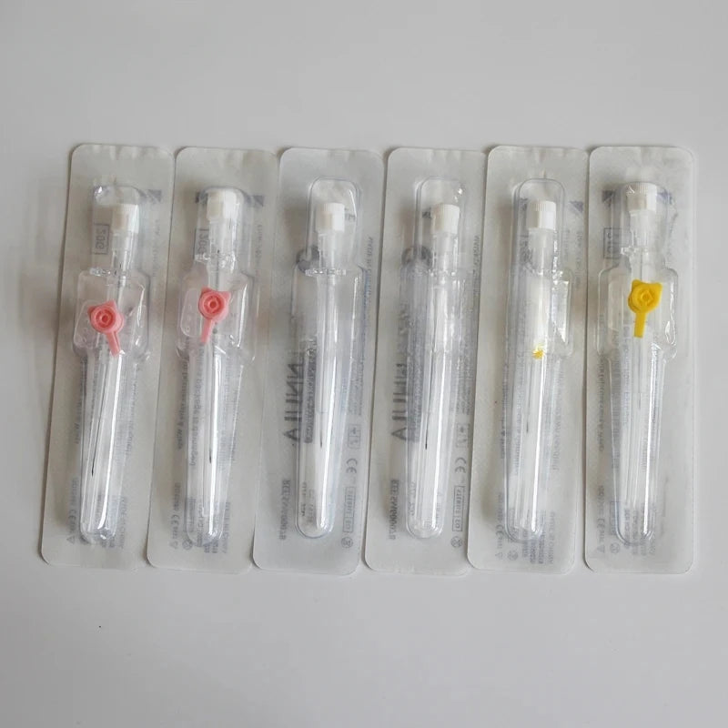 Sterile IV Cannula with Port & Wings 10–50pcs | 14G–24G Catheters
