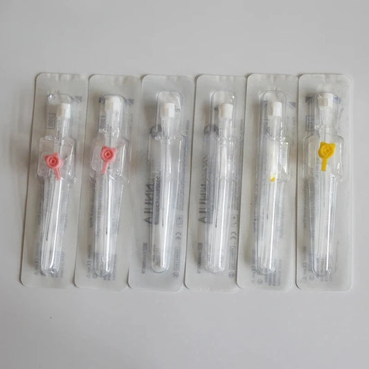 Sterile IV Cannula with Port & Wings 10–50pcs | 14G–24G Catheters
