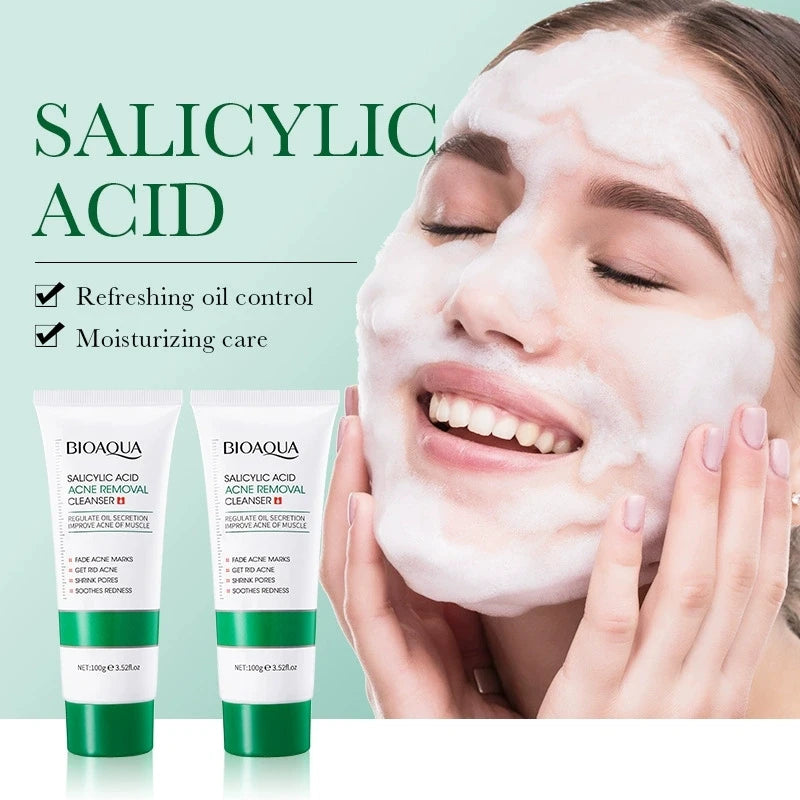 BIOAQUA Salicylic Acid Facial Cleanser – Acne & Oil Control