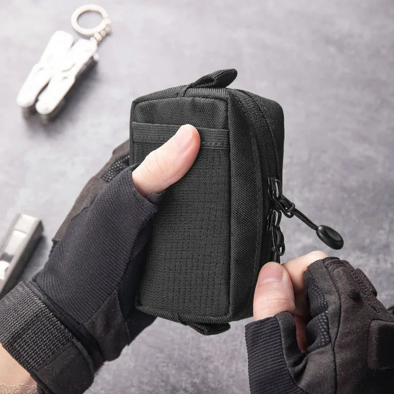 Mini EDC Tool Pouch | Oxford Zipper Bag for Knife & Flashlight