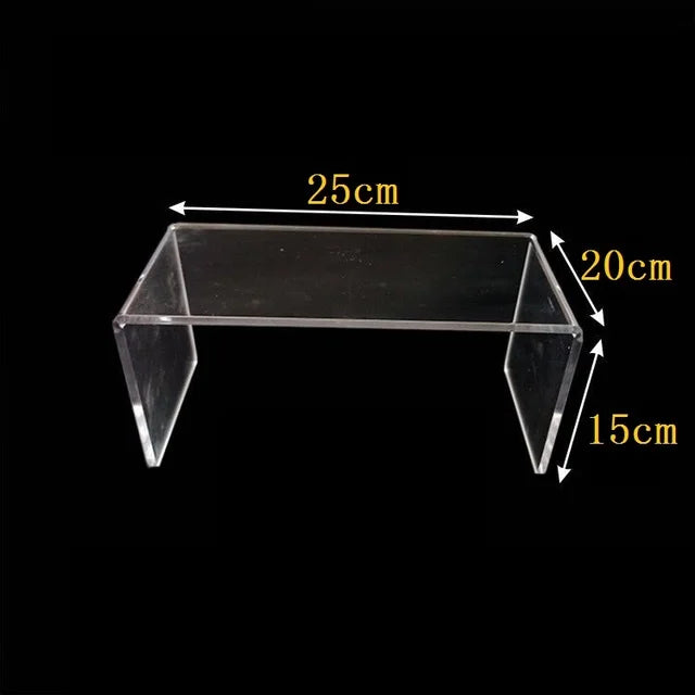 U-Shape Acrylic Display Risers – 15 Sizes for Jewelry & Figures