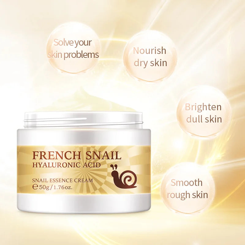 LAIKOU Snail Face Cream Hyaluronic Acid Collagen Moisturizer 50ml