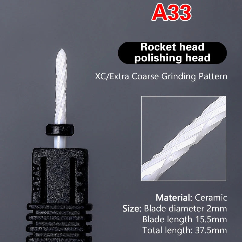 Ceramic Nail Drill Bit – Electric Manicure & Pedicure Tool