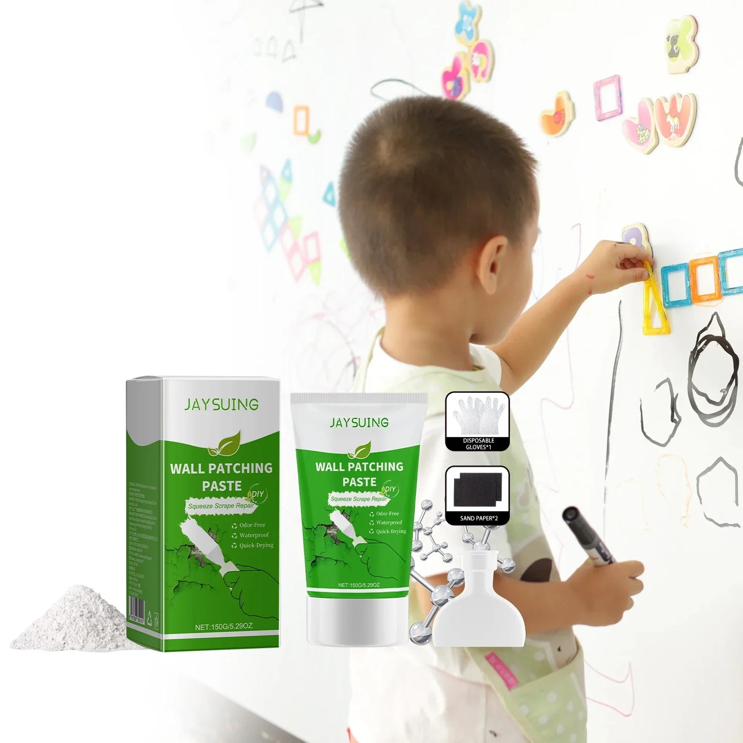 Jaysuing Wall Patching Paste – Fix Cracks, Holes & Scratches