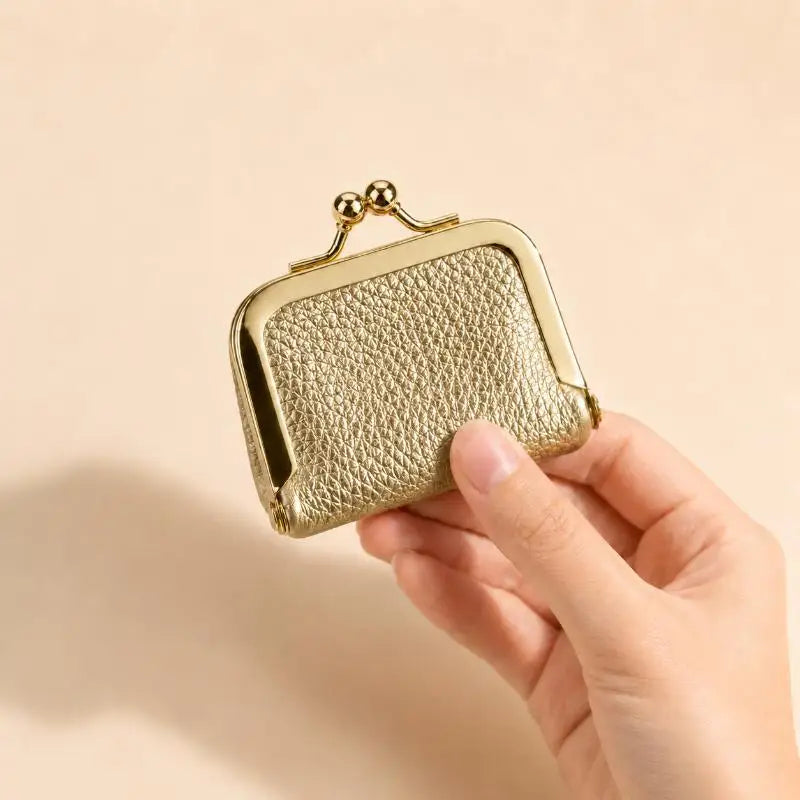 Mini Leather Lock Coin Purse | Jewelry & Earring Pouch Bag