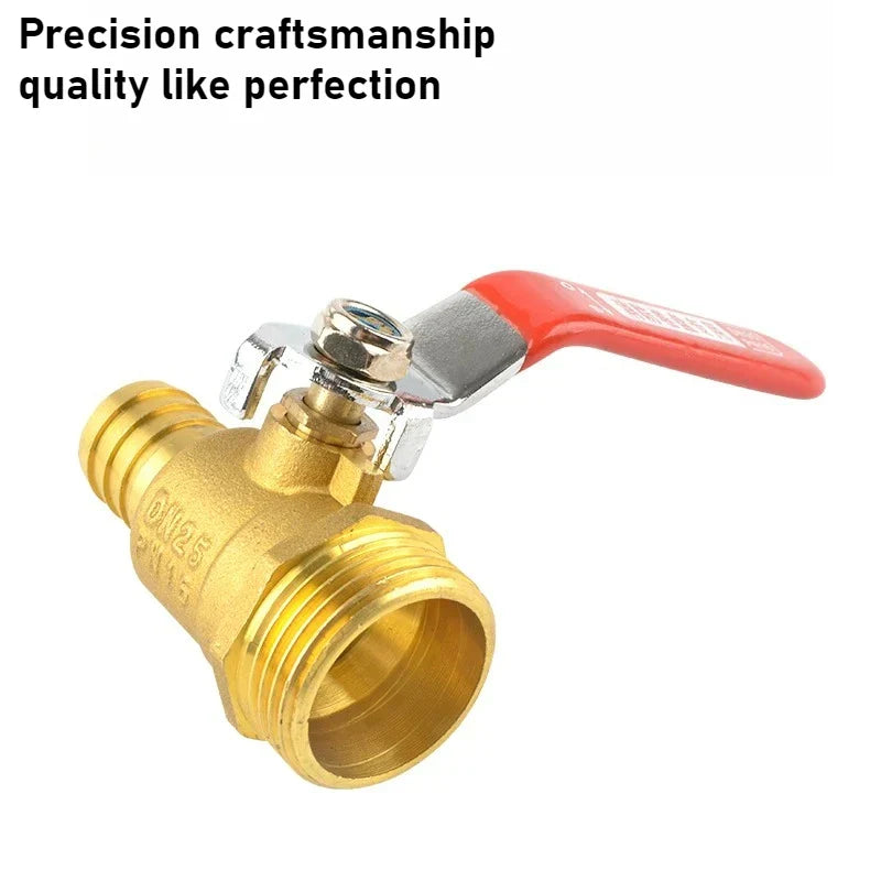 Brass Ball Valve 1" DN25 Female/Male Thread Copper Pipe Fitting