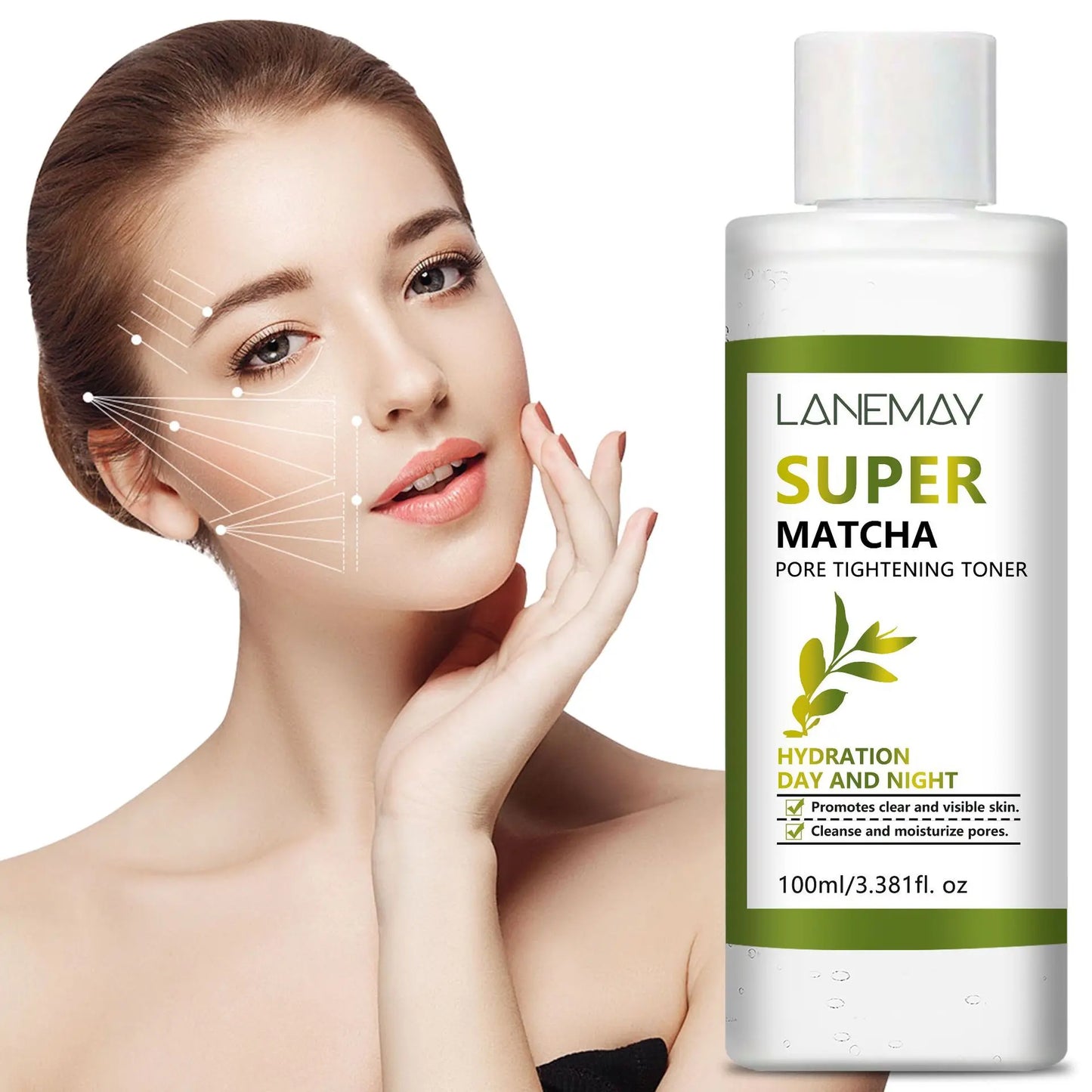 Lanemay Matcha Toner – Hydrating & Pore-Minimizing | 100ml