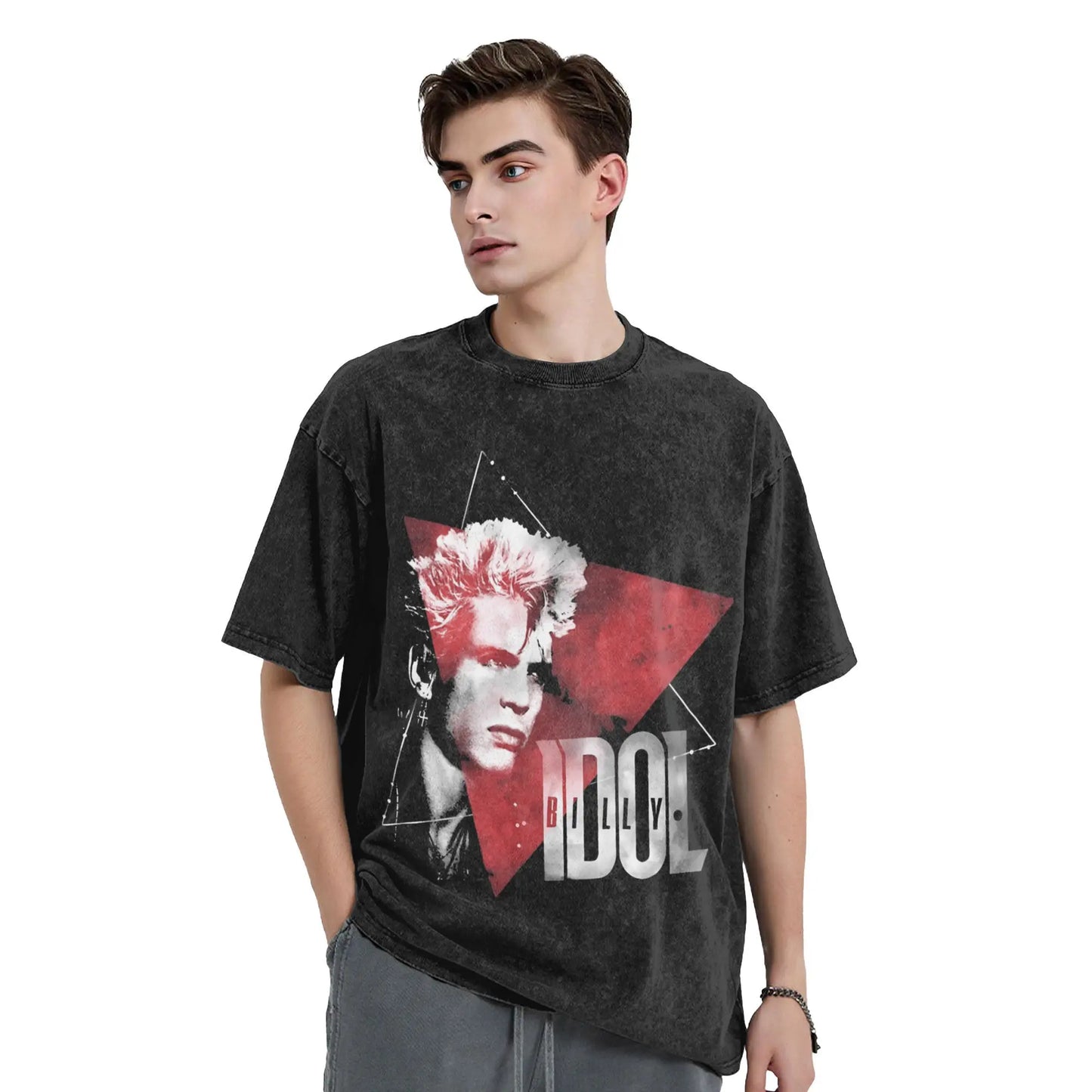 Billy Idol T Shirt Beach Superstar Y2K Retro T-Shirts Cotton Harajuku Tee Shirt For Man Short Sleeve Design Tops Peaceful Pleasures Health and Wellness