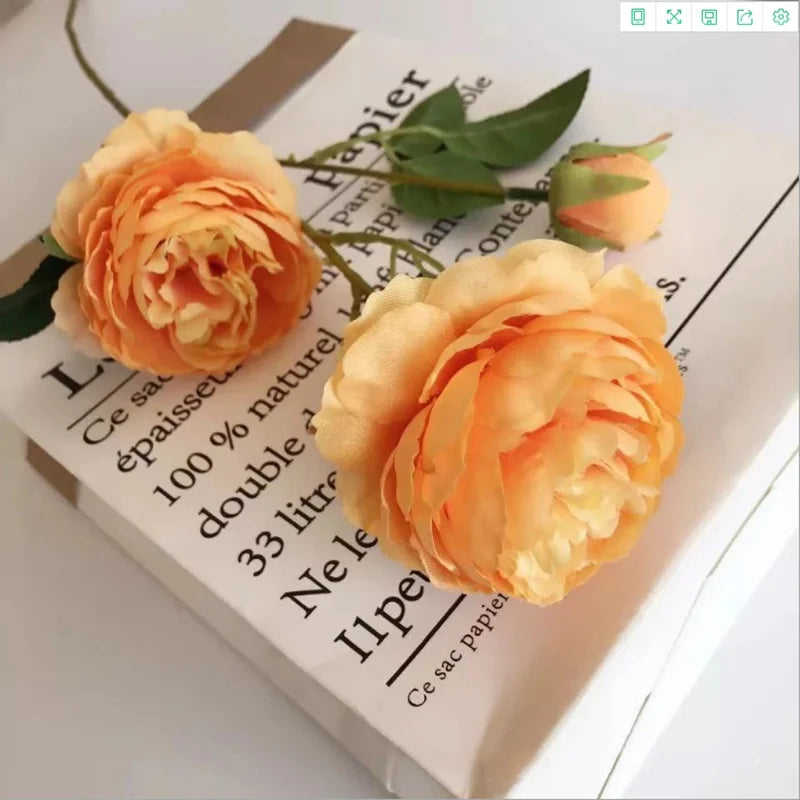 Artificial Silk Peony Bouquet | Wedding & Home Décor Flowers