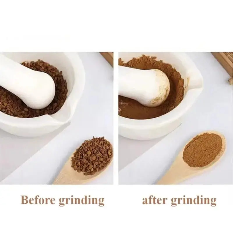 Ceramic Grinding Bowl Multi-purpose Mortar Baby Food Crusher Fruit