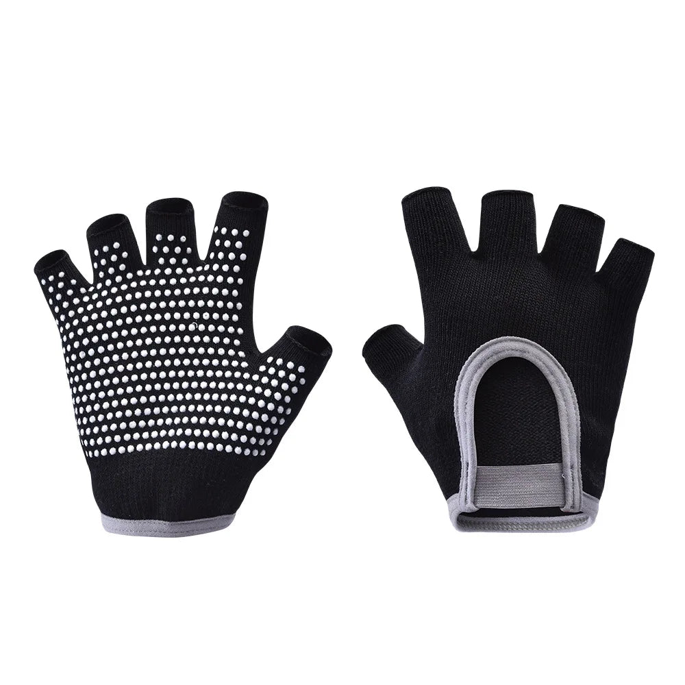 Non Slip Yoga Gloves for Women Fingerless Pilates Gloves for Gym Exercise Fitness Workout,Yoga gloves Peaceful Pleasures Health and Wellness black one size fits all