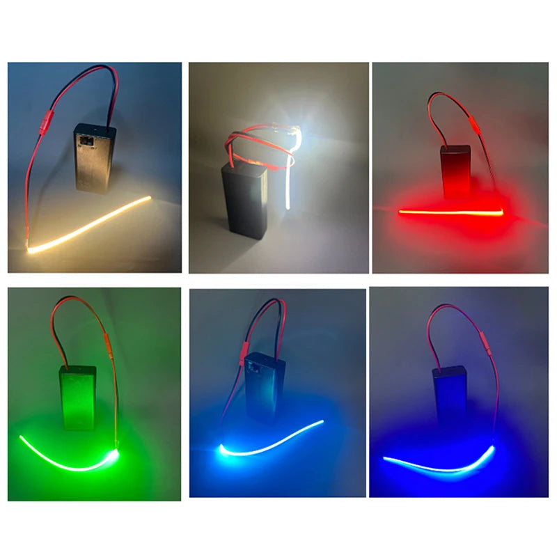 DC3V LED COB Filament Flexible Lamp 3000K 6000K 110mm 190mm 300mm Bulb Parts LED Diode Decor With AA Batteries Box Peaceful Pleasures Health and Wellness