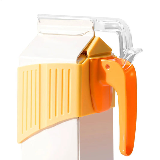 Milk Carton Clip with Handle – Leak-Proof Pouring Gadget Carton Pouring Clip Peaceful Pleasures Health and Wellness